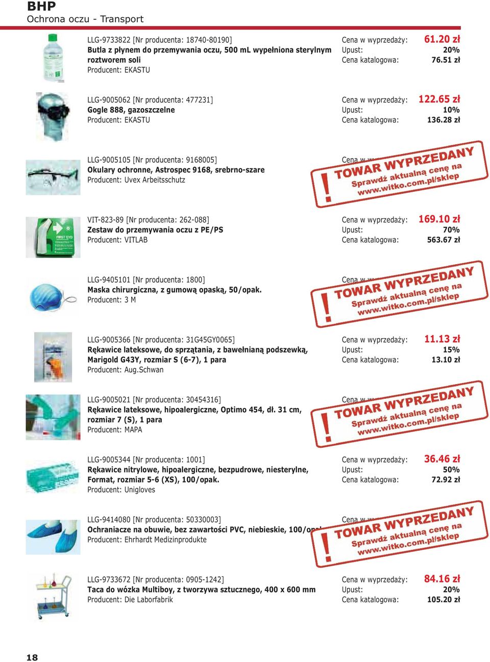 28 zł LLG-9005105 [Nr producenta: 9168005] Okulary ochronne, Astrospec 9168, srebrno-szare Producent: Uvex Arbeitsschutz 52.60 zł 65.
