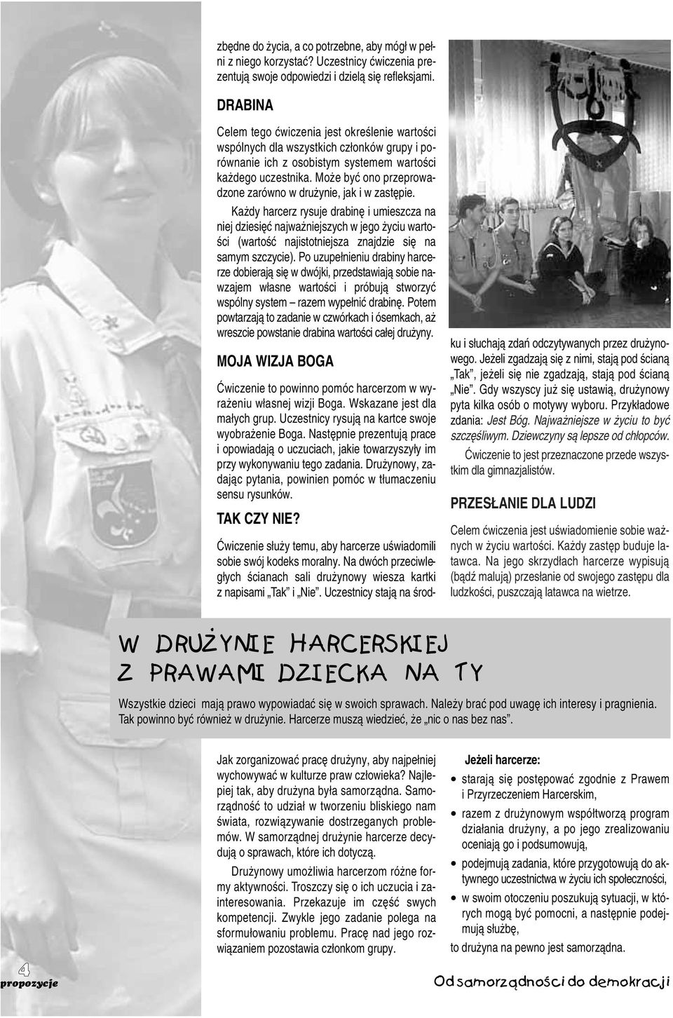 Może być ono przeprowadzone zarówno w drużynie, jak i w zastępie.
