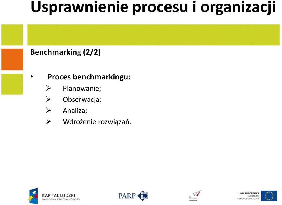 Proces benchmarkingu: