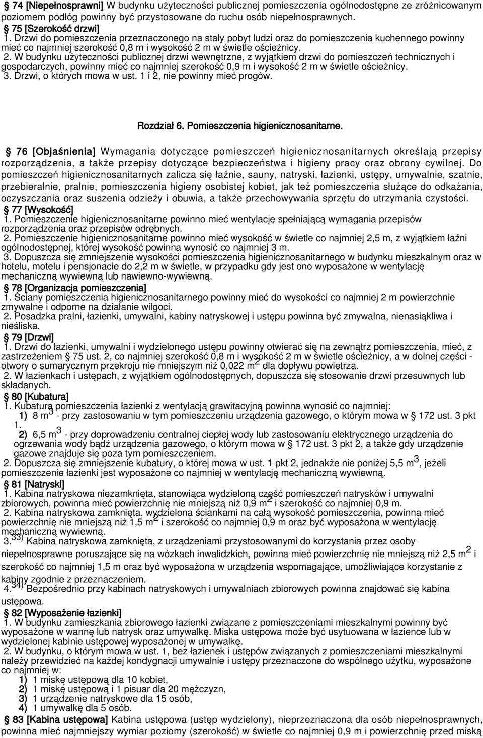 m w świetle ościeżnicy. 2.