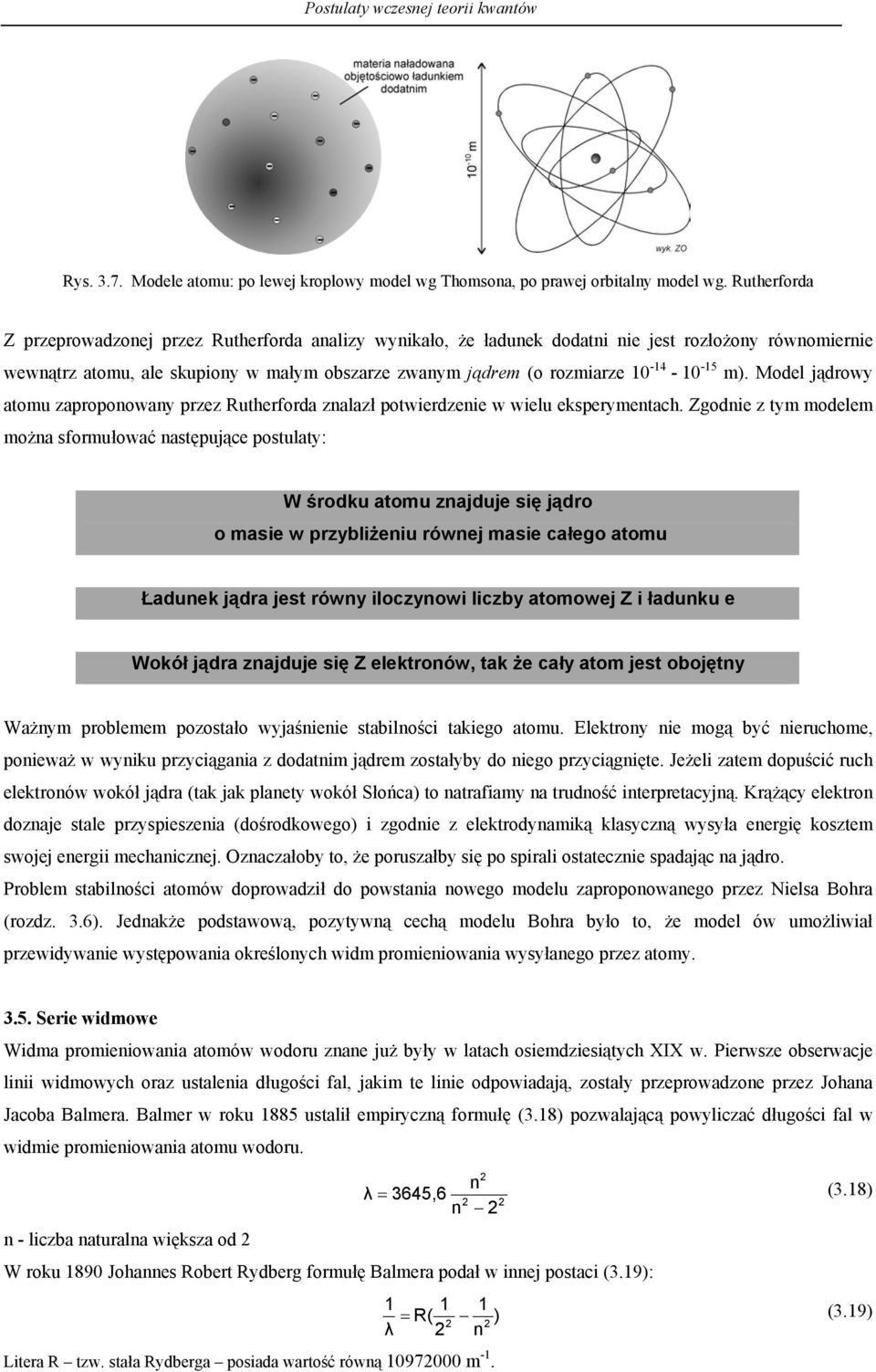Moel jąrowy atomu zaproponowany przez Ruterfora znalazł potwierzenie w wielu eksperymenta.