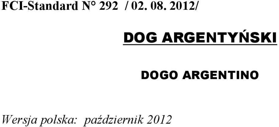 ARGENTYŃSKI DOGO