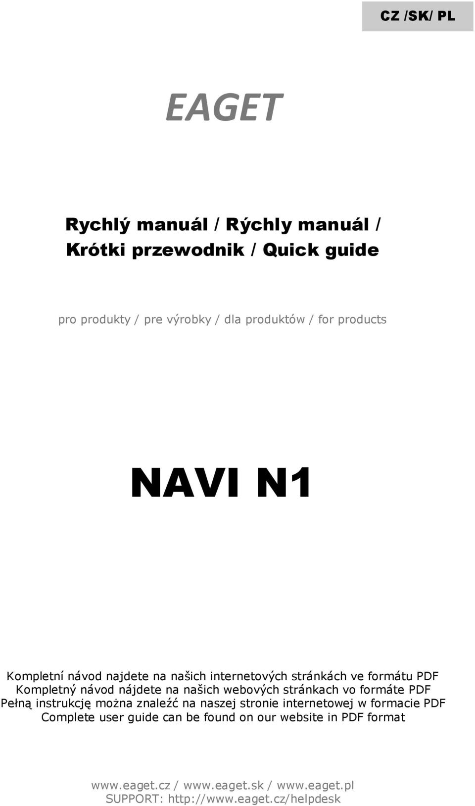 našich webových stránkach vo formáte PDF Pełną instrukcję można znaleźć na naszej stronie internetowej w formacie PDF Complete