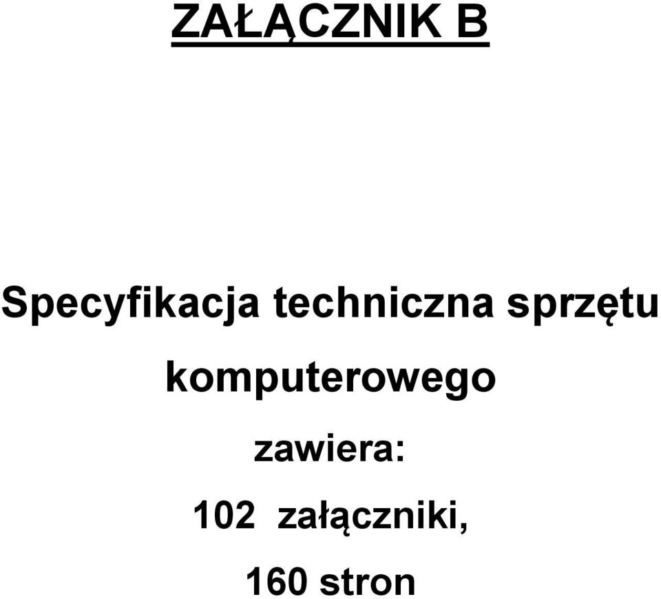 techniczna sprzętu