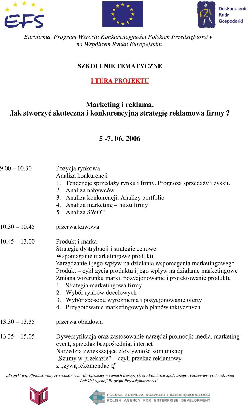 00 Produkt i marka Strategie dystrybucji i strategie cenowe Wspomaganie marketingowe produktu Zarządzanie i jego wpływ na działania wspomagania marketingowego Produkt cykl Ŝycia produktu i jego wpływ