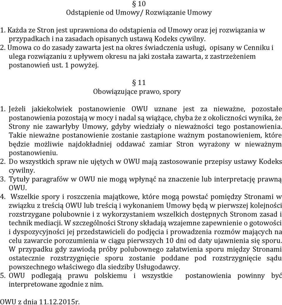 11 Obowiązujące prawo, spory 1.