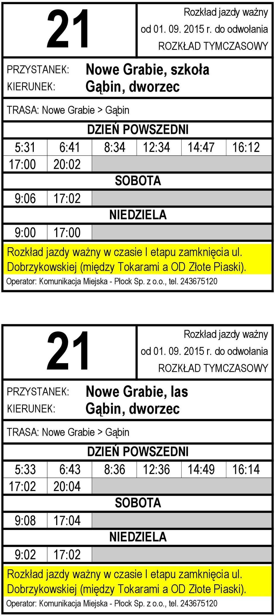 17:00 TRASA: Nowe Grabie > Gąbin Nowe Grabie, las 5:33
