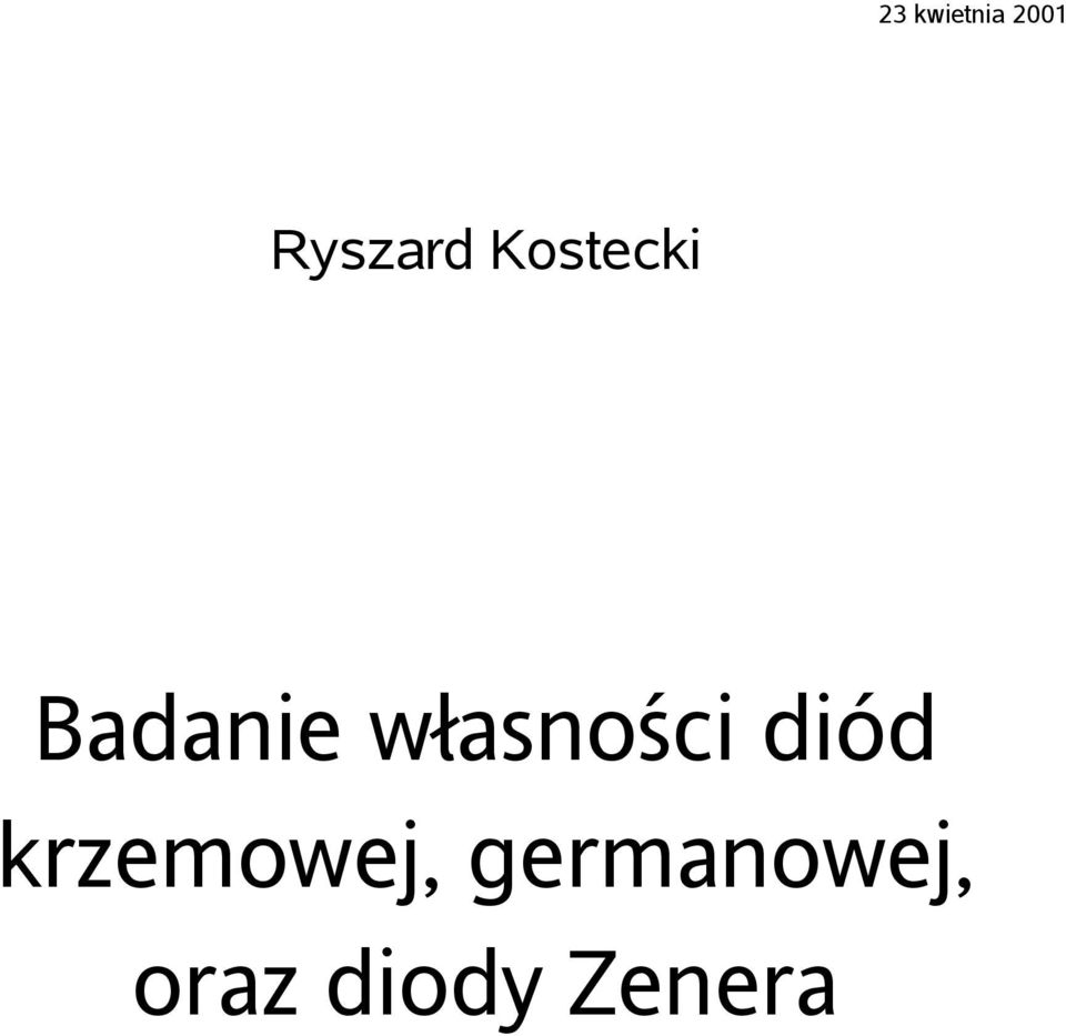 własności diód