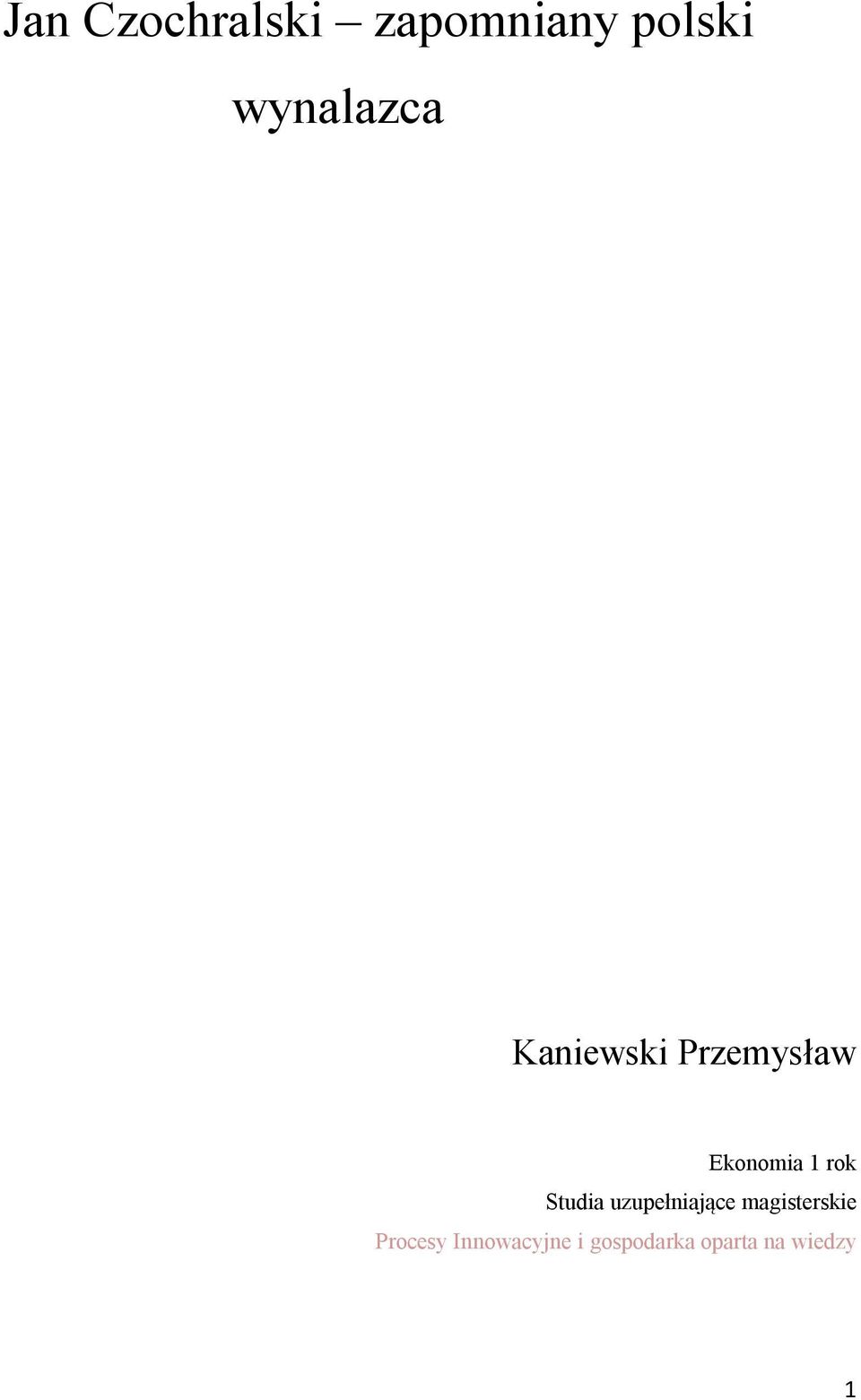 rok Studia uzupełniające magisterskie
