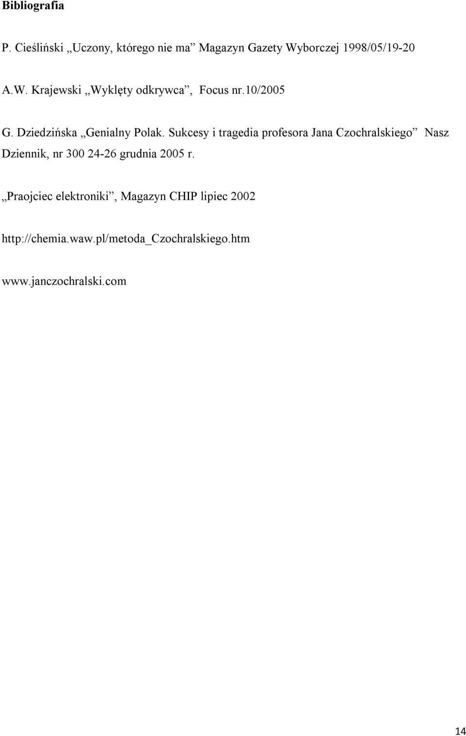 Dziedzińska Genialny Polak.