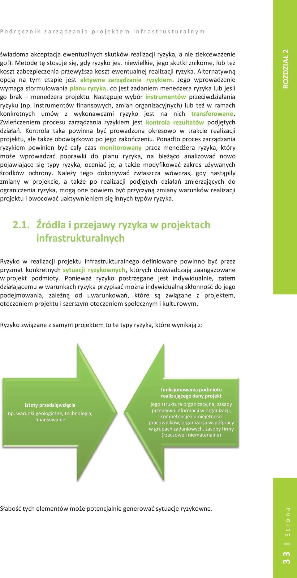 Jego wprowadzenie wymagasformuowaniaplanuryzyka,cojestzadaniemmenederaryzykalubjeli ryzyka go brak menedera projektu. Nastpuje wybór instrumentów przeciwdziaania ryzyku (np.