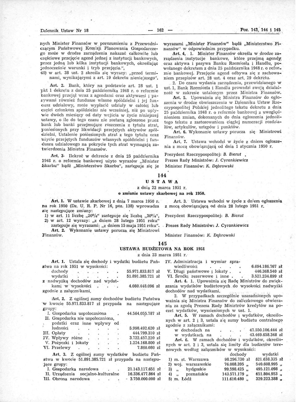 tryb przejęca 40) wart 38 ust 2 skreśla sę wyrazy: przed termnam wynkającym z art 19 dekretu neneszego Art 2 Bank który na podstawe art 28 ust 1 pkt 1 dekretu z dna 25 paźdzernka 1948 r o reforme