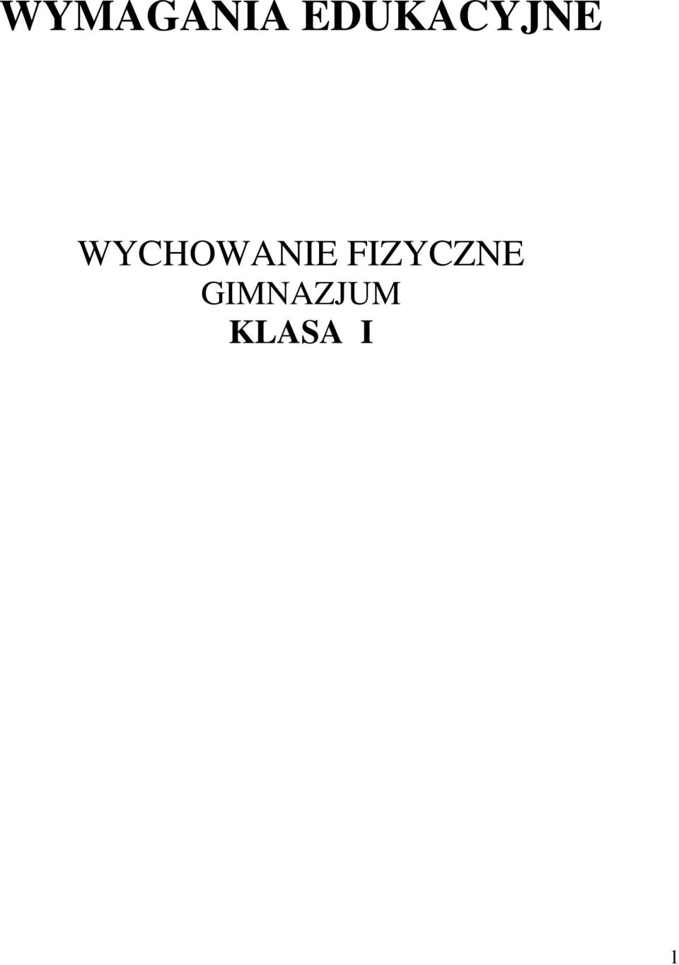 WYCHOWANIE