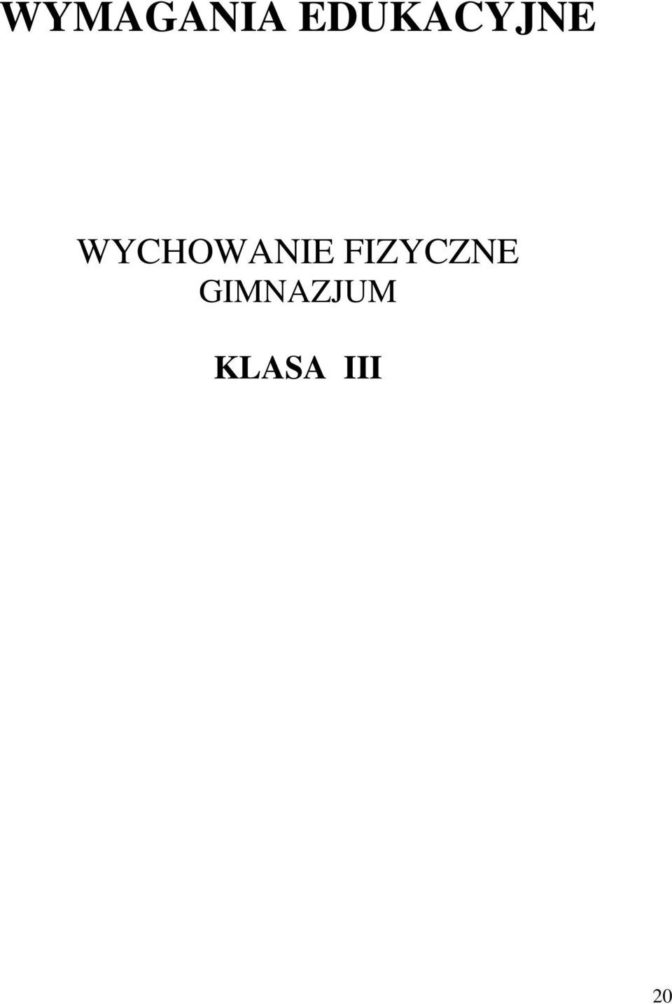 WYCHOWANIE