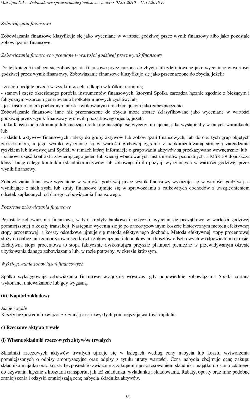 godziwej przez wynik finansowy.