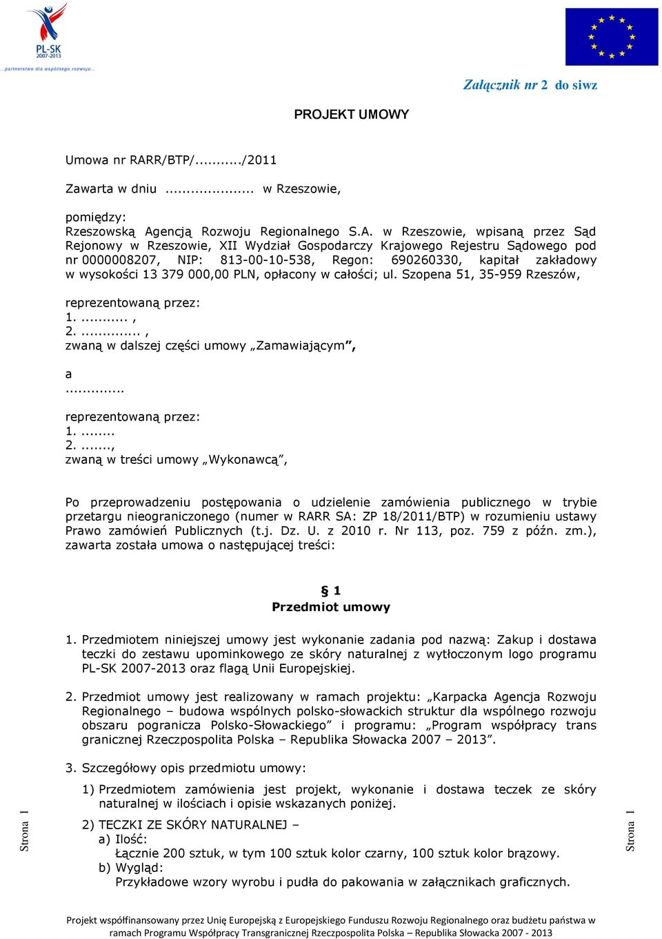 encją Rozwoju Regionalnego S.A.