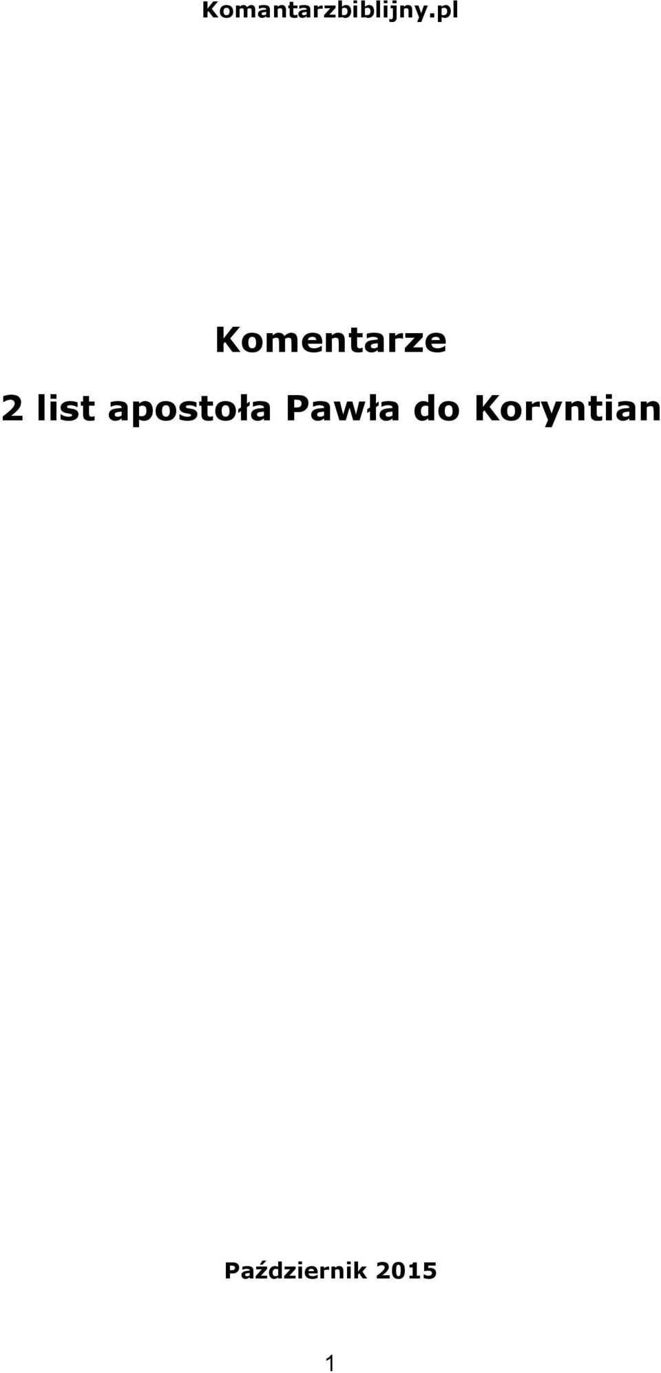 apostoła Pawła do