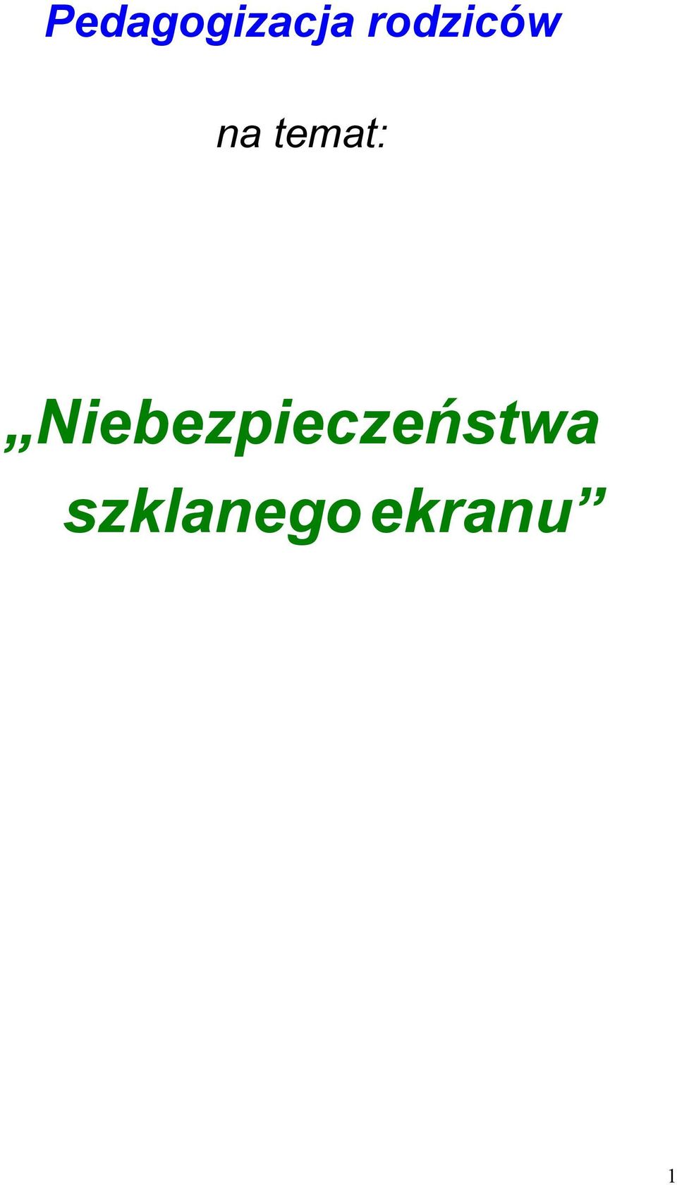 temat: