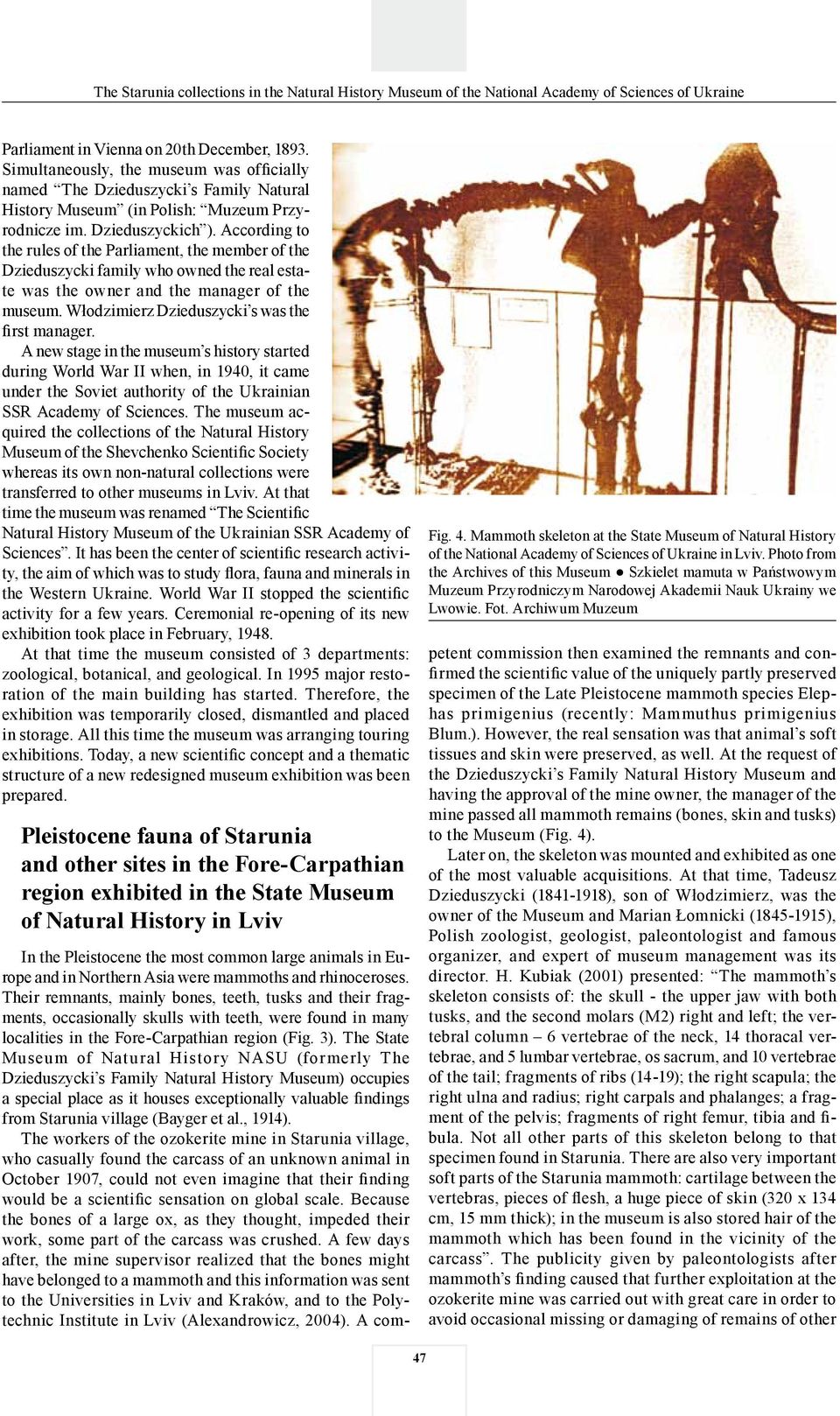 A new stage in the museum s history started during World War II when, in 1940, it came under the Soviet authority of the Ukrainian SSR Academy of Sciences.