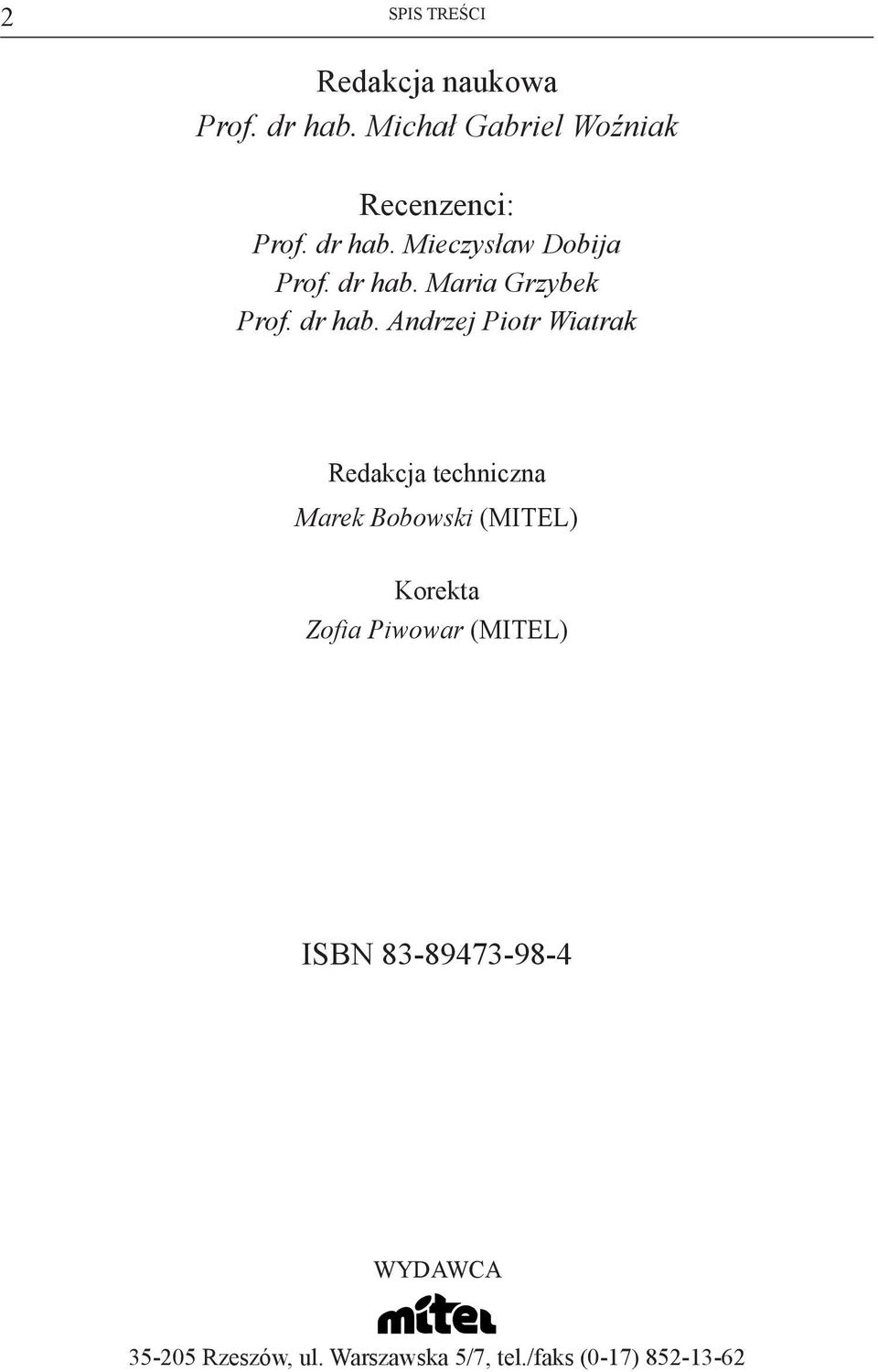 Maria Grzybek Prof. dr hab.