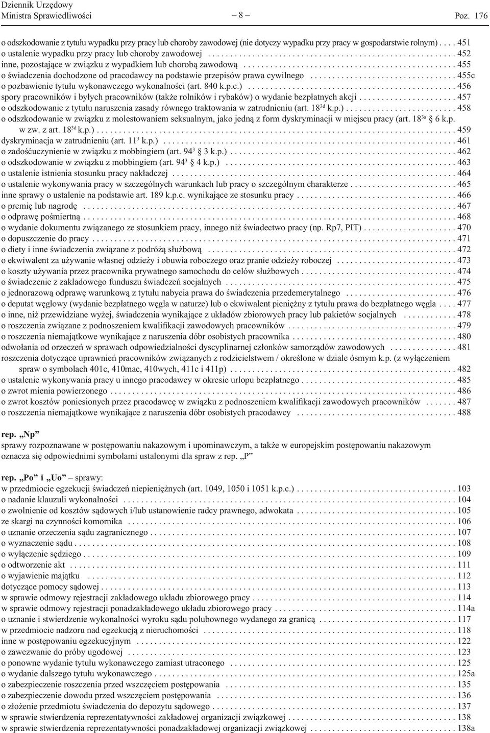 .. 455 o świadczenia dochodzone od pracodawcy na podstawie przepisów prawa cywilnego... 455c o pozbawienie tytułu wykonawczego wykonalności (art. 840 k.p.c.).