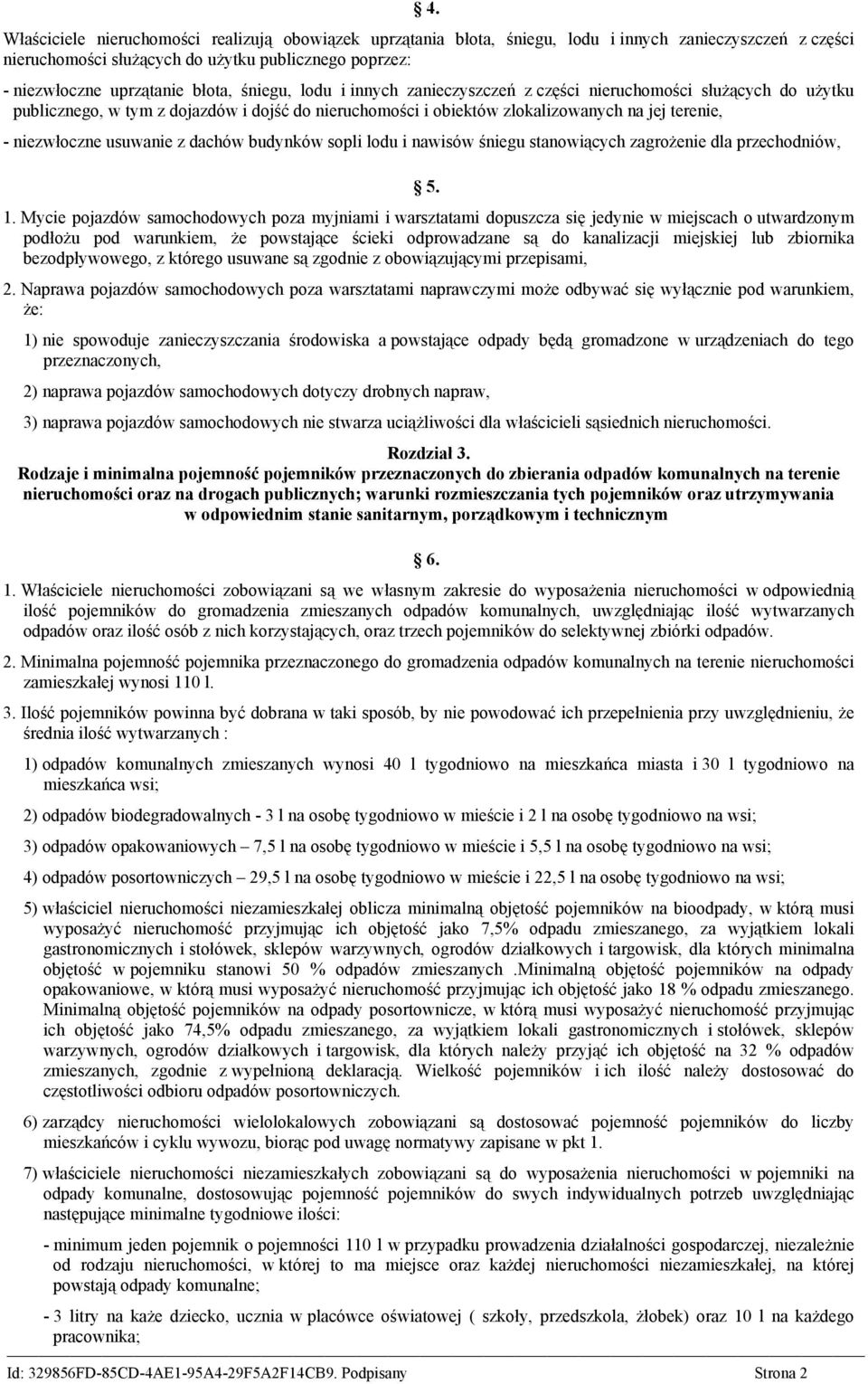 usuwanie z dachów budynków sopli lodu i nawisów śniegu stanowiących zagrożenie dla przechodniów, 5. 1.