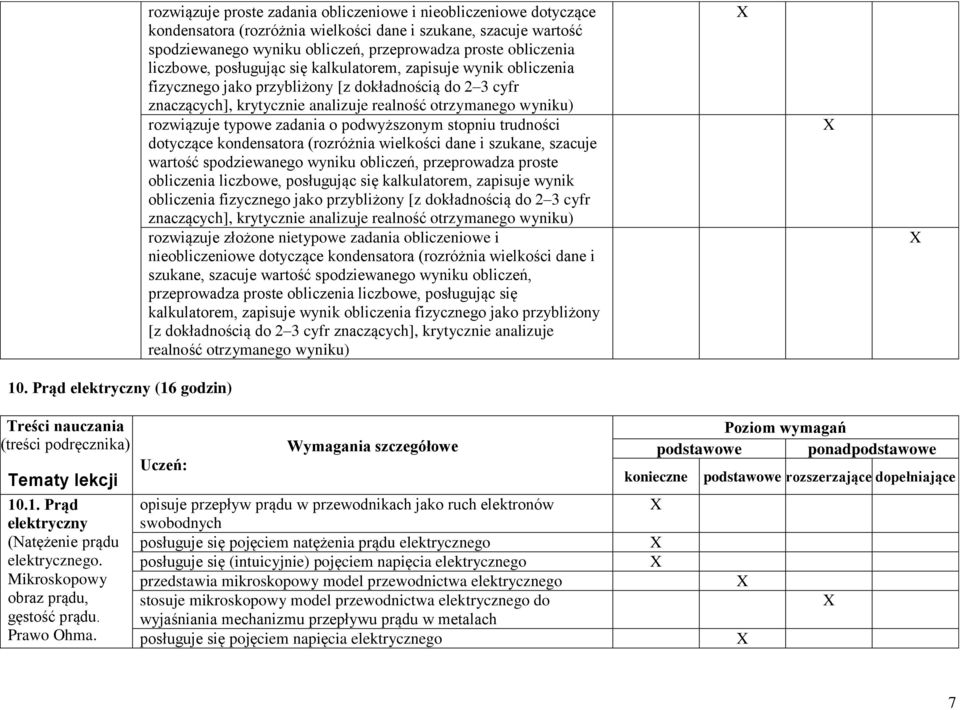 szukane, szacuje wartość spodziewanego wyniku obliczeń, przeprowadza proste obliczenia liczbowe, posługując się kalkulatorem, zapisuje wynik obliczenia fizycznego jako przybliżony [z dokładnością do