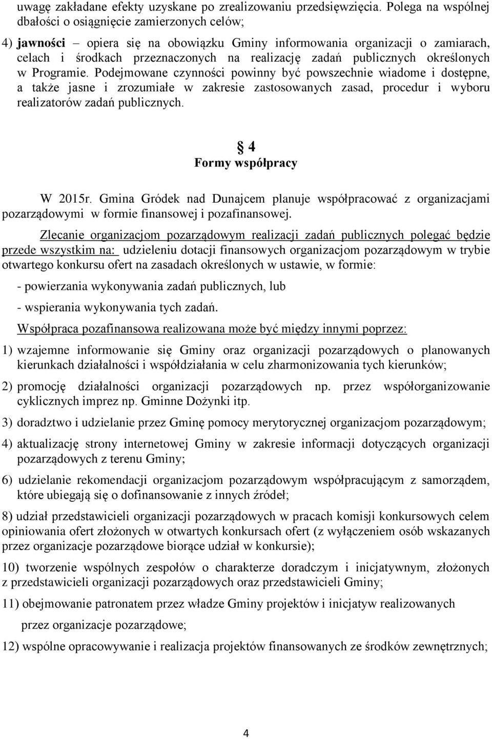 publicznych określonych w Programie.