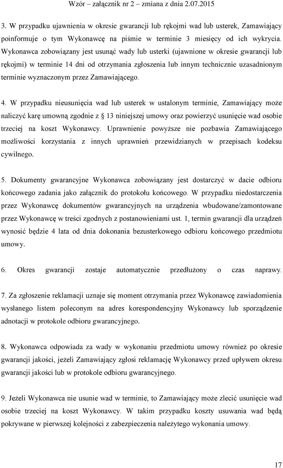Zamawiającego. 4.
