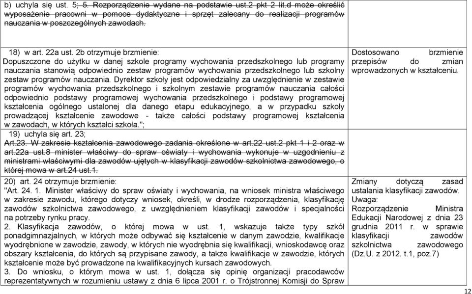 Dopuszczone do użytku w danej szkole programy wychowania przedszkolnego lub programy nauczania stanowią odpowiednio zestaw programów wychowania przedszkolnego lub szkolny zestaw programów nauczania.