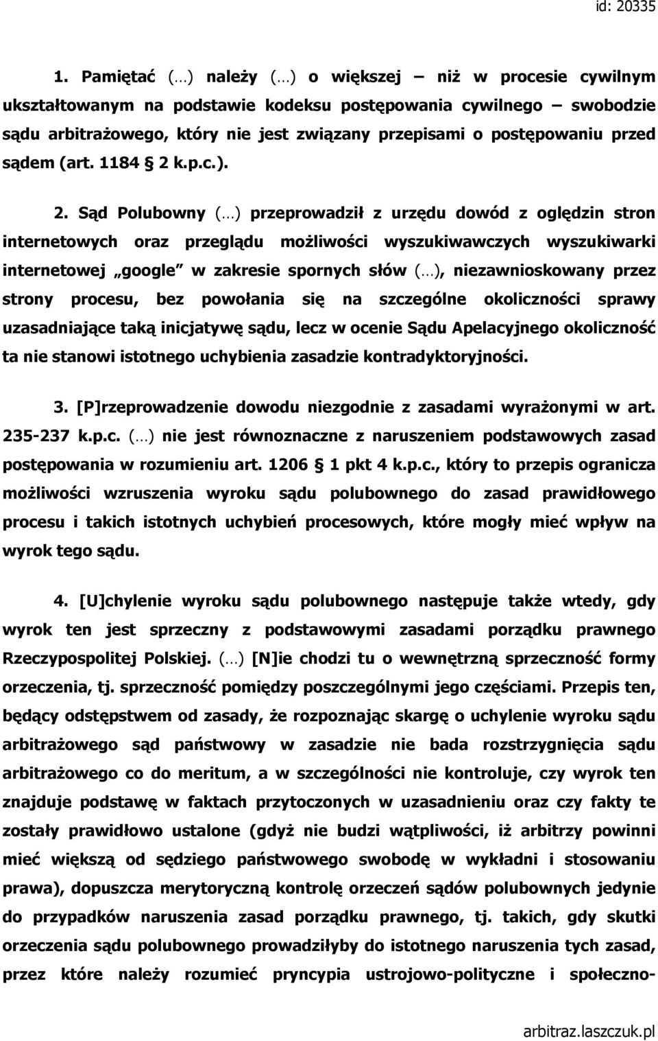 przed sądem (art. 1184 2 