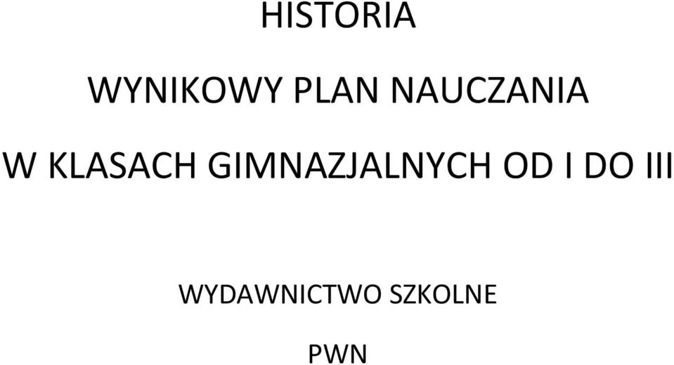 GIMNAZJALNYCH OD I DO