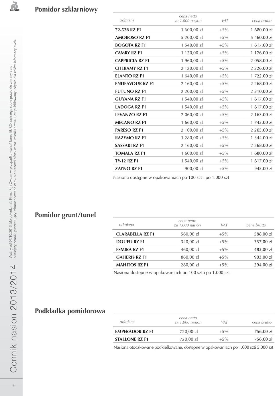 +5% 1 176,00 zł CAPPRICIA RZ F1 1 960,00 zł +5% 2 058,00 zł CHERAMY RZ F1 2 120,00 zł +5% 2 226,00 zł ELANTO RZ F1 1 640,00 zł +5% 1 722,00 zł Endeavour RZ F1 2 160,00 zł +5% 2 268,00 zł FUTUNO RZ F1