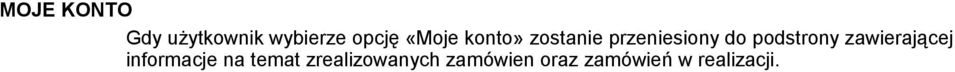 podstrony zawierającej informacje na temat