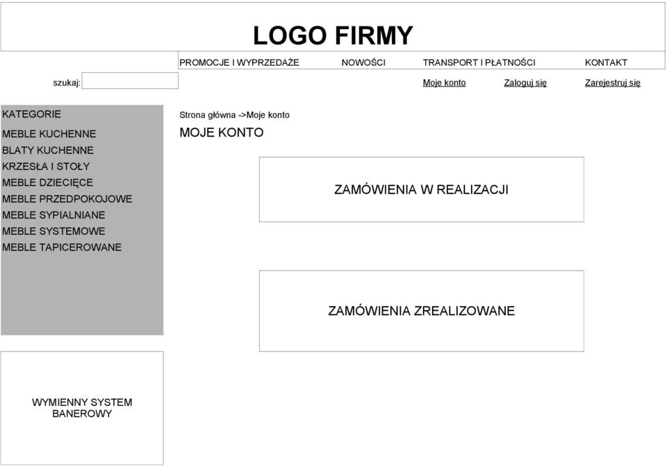 PRZEDPOKOJOWE MEBLE SYPIALNIANE MEBLE TAPICEROWANE Strona główna ->Moje