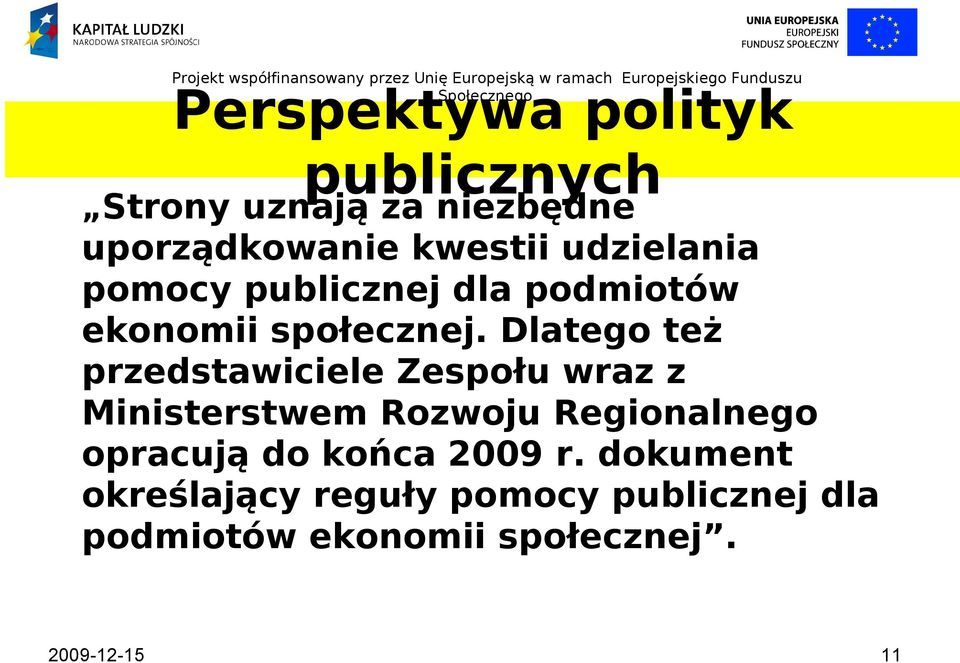 ekonomii społecznej.