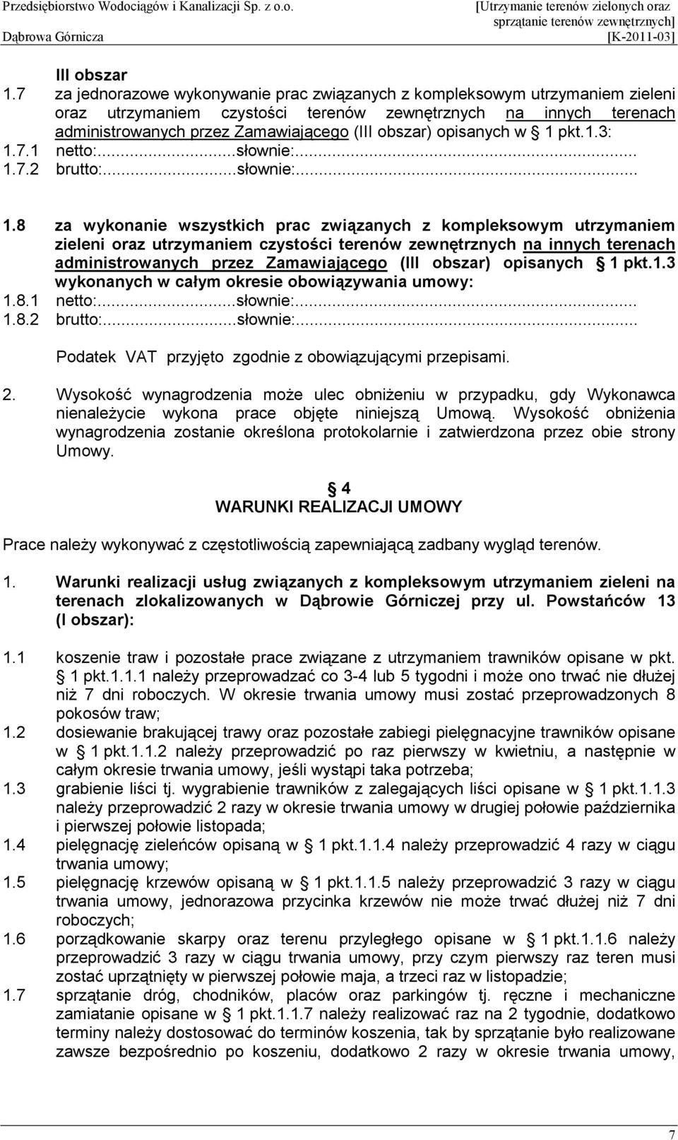 opisanych w 1 