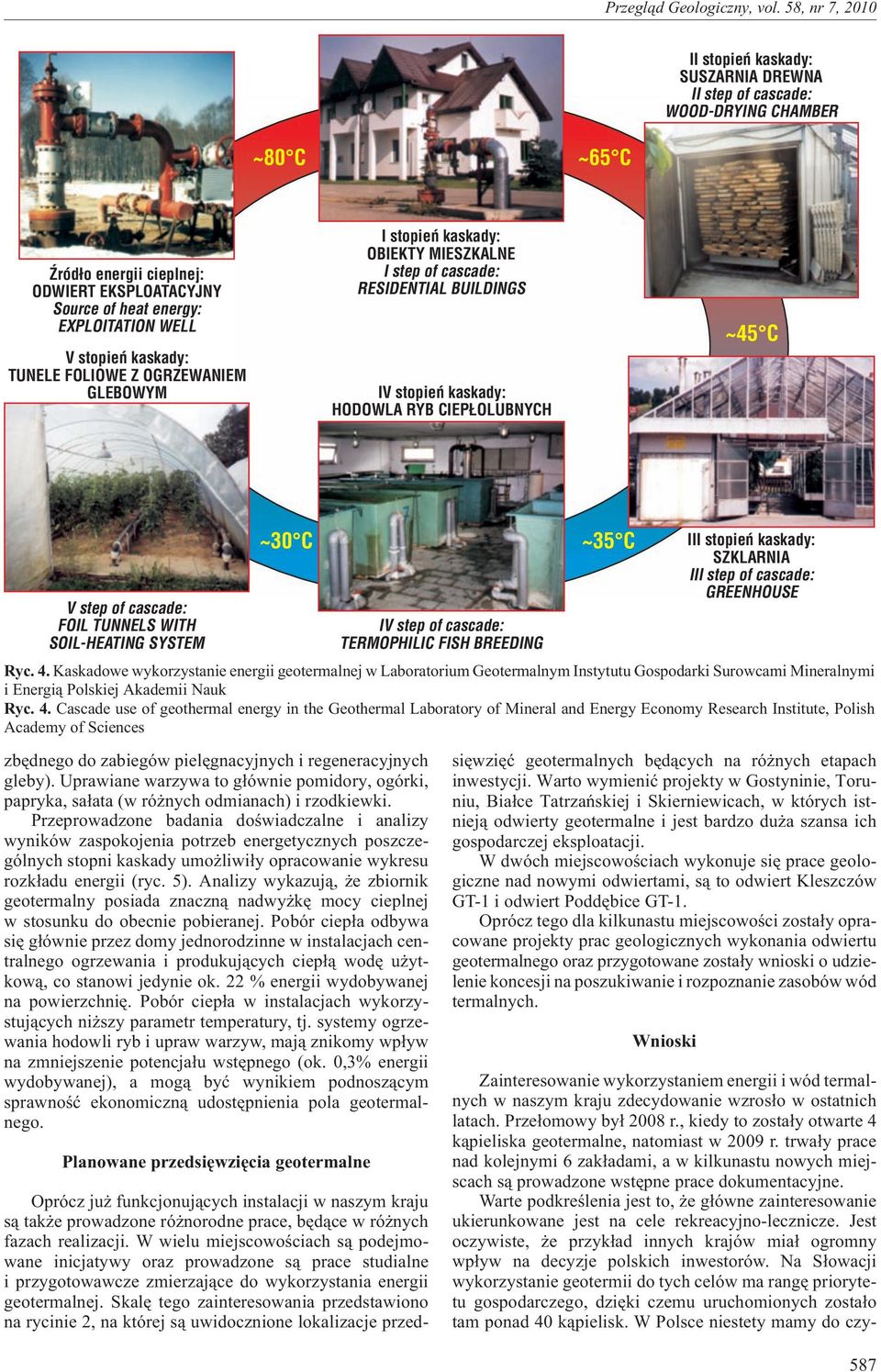 TUNNELS WITH SOIL-HEATING SYSTEM ~30 C zbêdnego do zabiegów pielêgnacyjnych i regeneracyjnych gleby). Uprawiane warzywa to g³ównie pomidory, ogórki, papryka, sa³ata (w ró nych odmianach) i rzodkiewki.