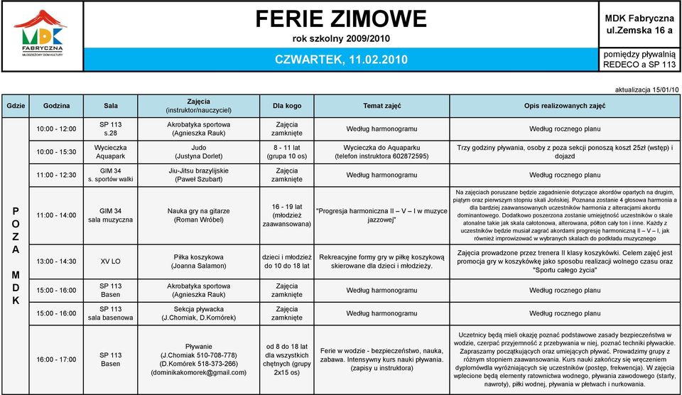 dojazd 11:00-12:30 s.