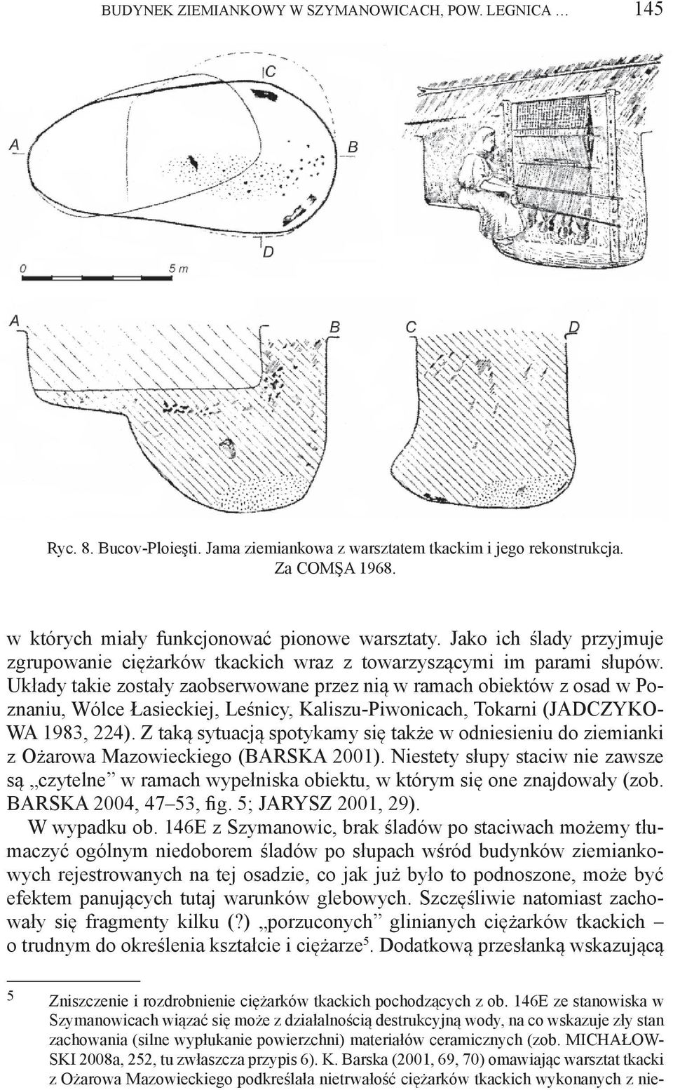 Układy takie zostały zaobserwowane przez nią w ramach obiektów z osad w Poznaniu, Wólce Łasieckiej, Leśnicy, Kaliszu-Piwonicach, Tokarni (JADCZYKO- WA 1983, 224).