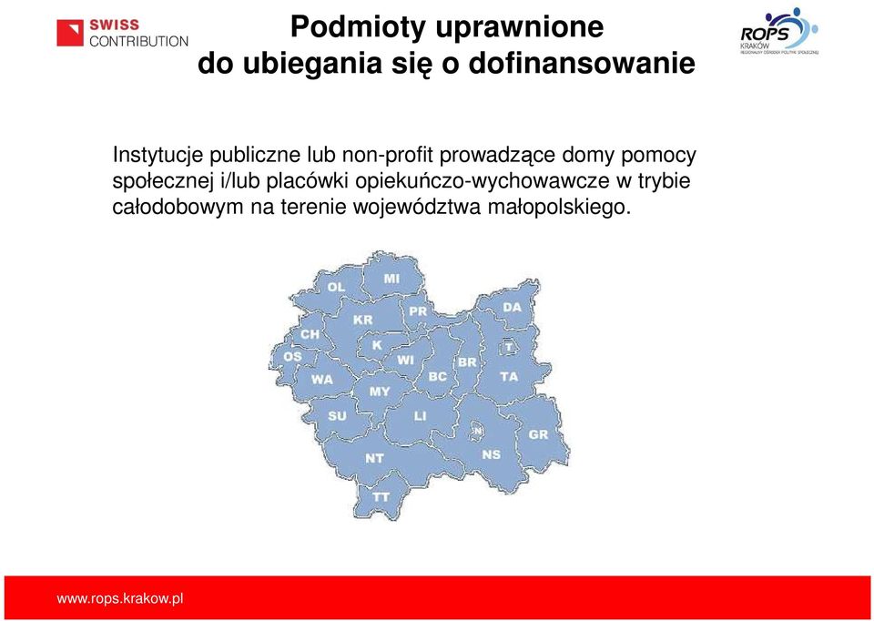 pomocy społecznej i/lub placówki