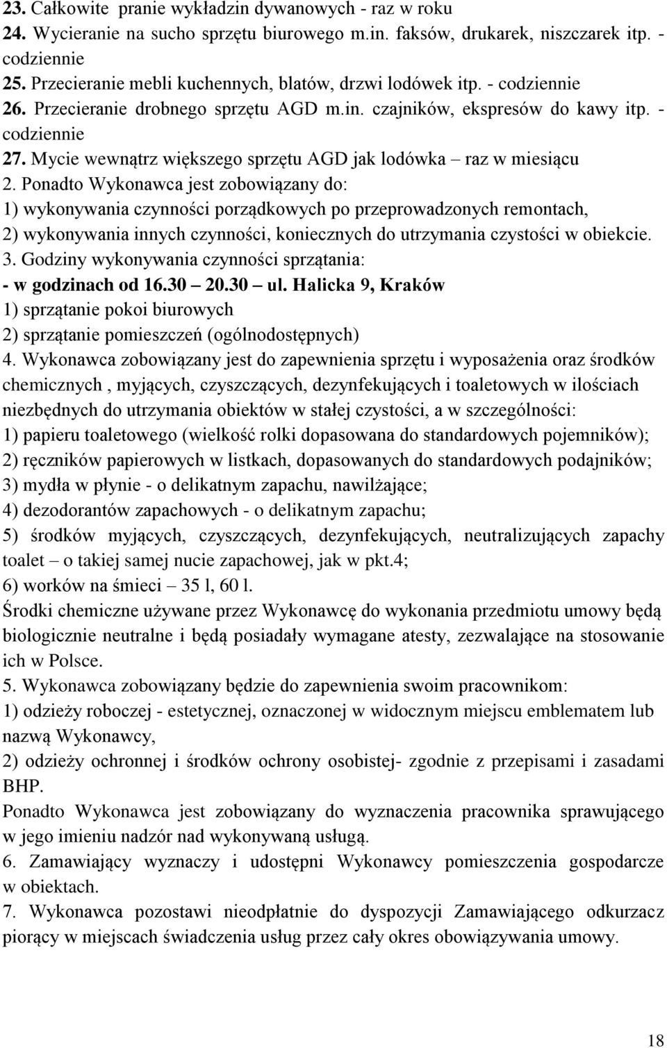 Mycie wewnątrz większego sprzętu AGD jak lodówka raz w miesiącu 2.