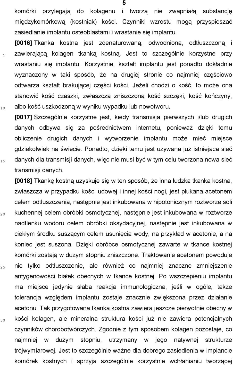 Jest to szczególnie korzystne przy wrastaniu się implantu.