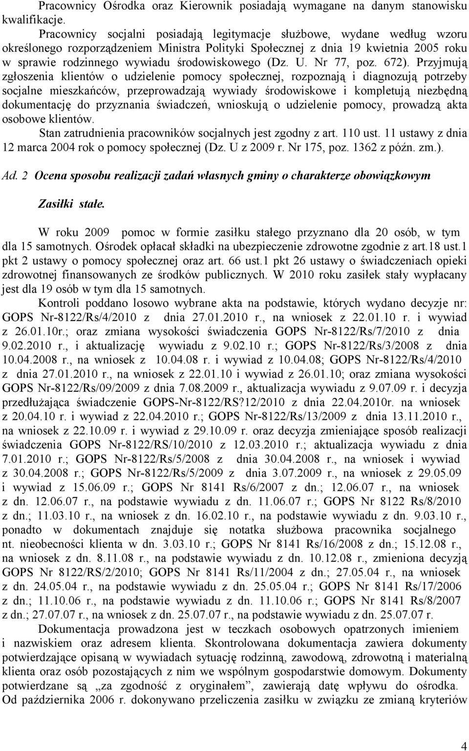 środowiskowego (Dz. U. Nr 77, poz. 672).