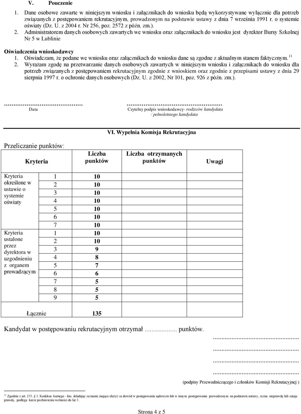 września 1991 r. o systemie oświaty (Dz. U. z 20