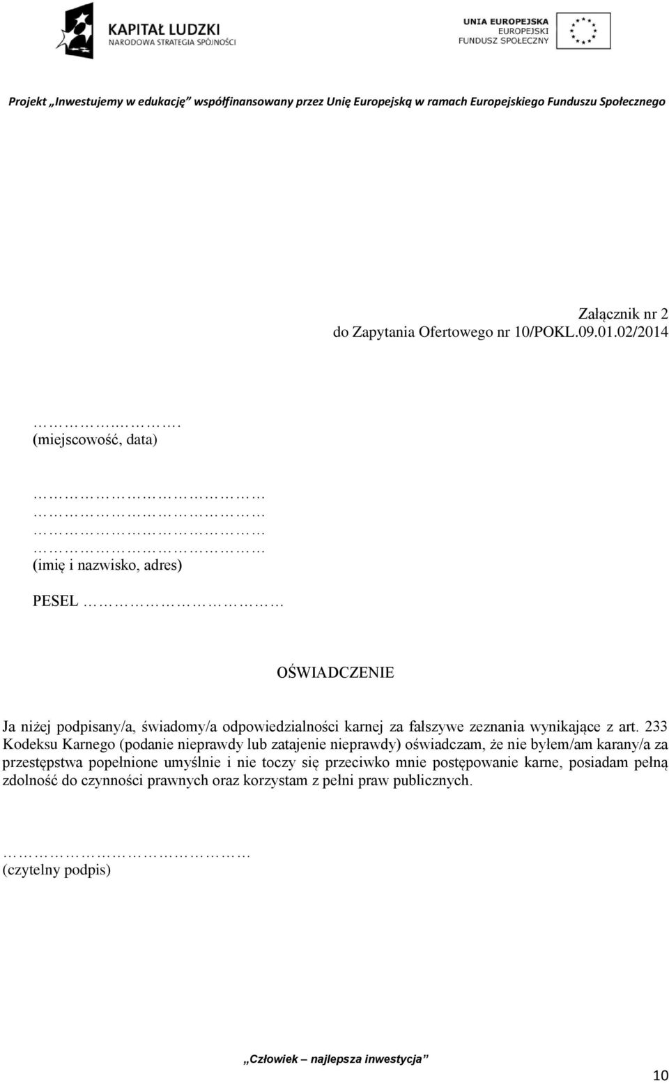 fałszywe zeznania wynikające z art.