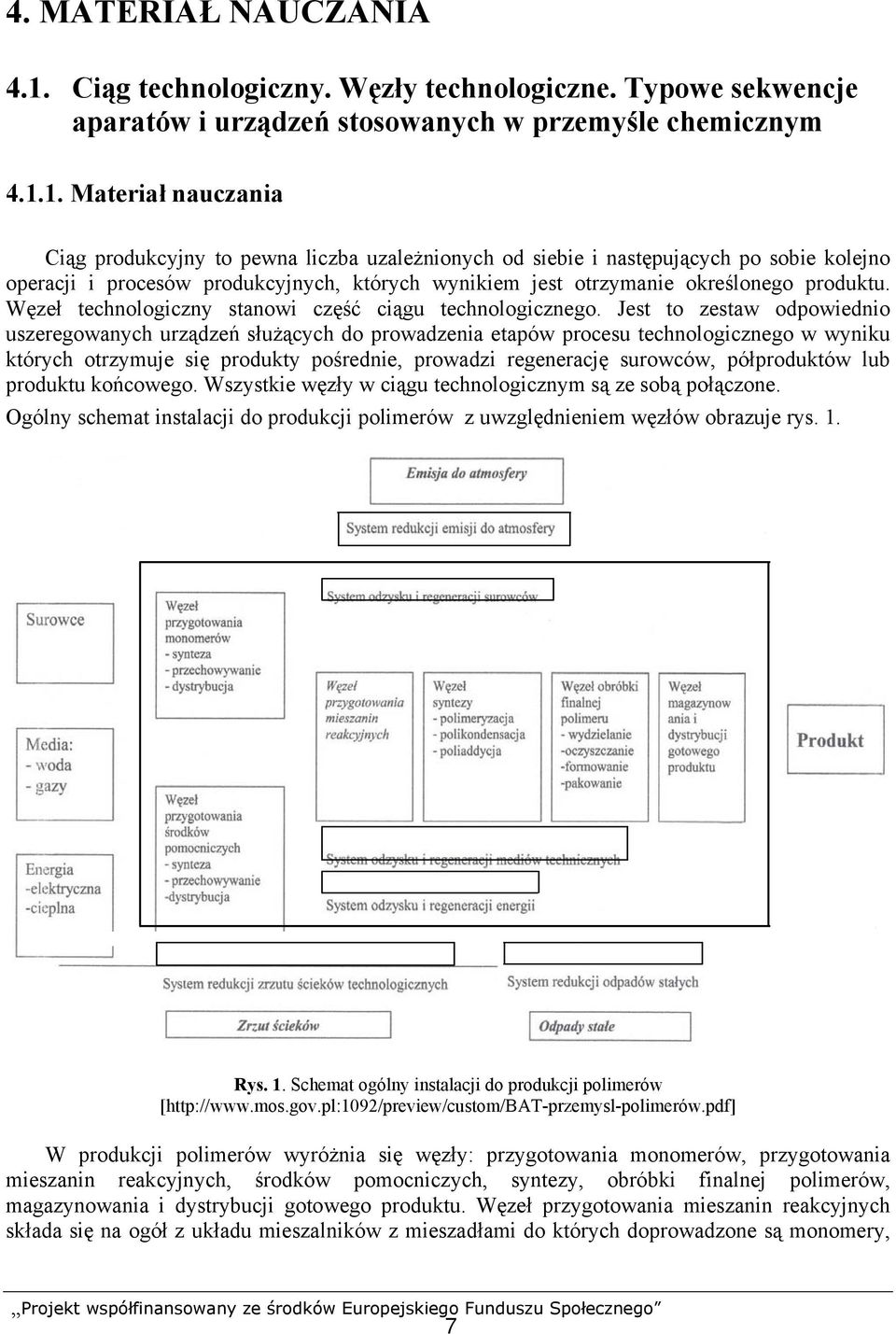 1. Materiał nauczania Ciąg produkcyjny to pewna liczba uzależnionych od siebie i następujących po sobie kolejno operacji i procesów produkcyjnych, których wynikiem jest otrzymanie określonego