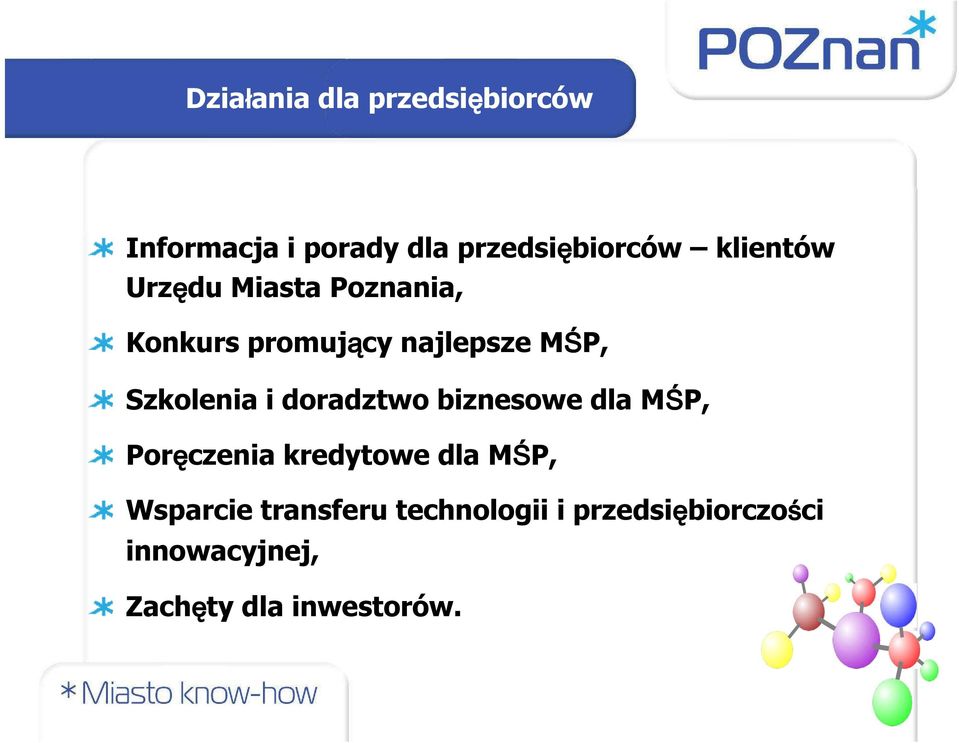 Szkolenia i doradztwo biznesowe dla MŚP, Poręczenia kredytowe dla MŚP,