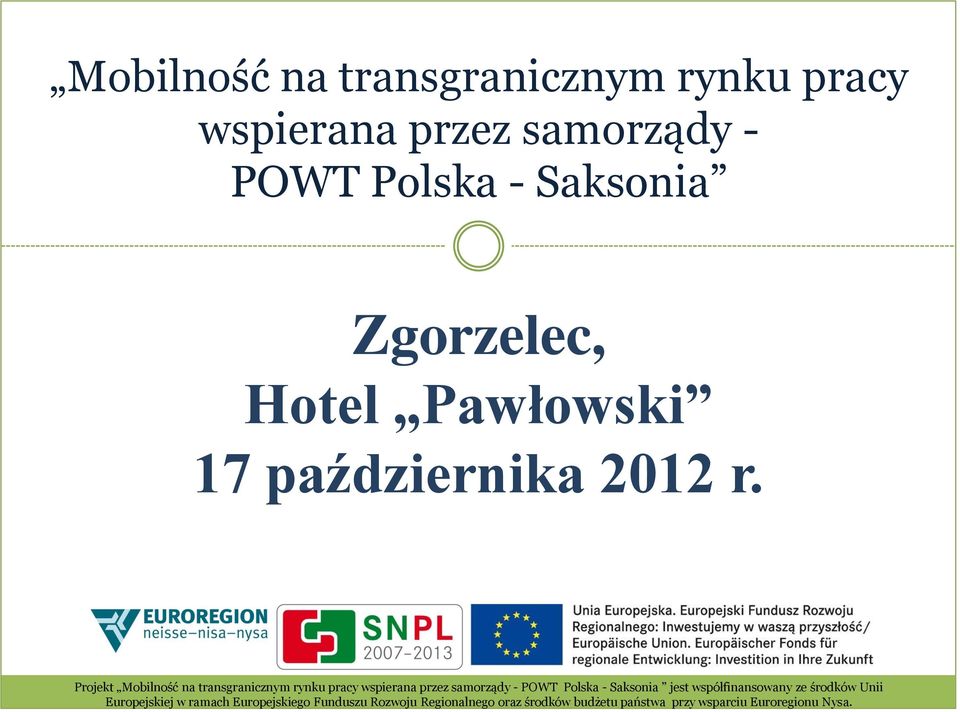 POWT Polska - Saksonia Zgorzelec,