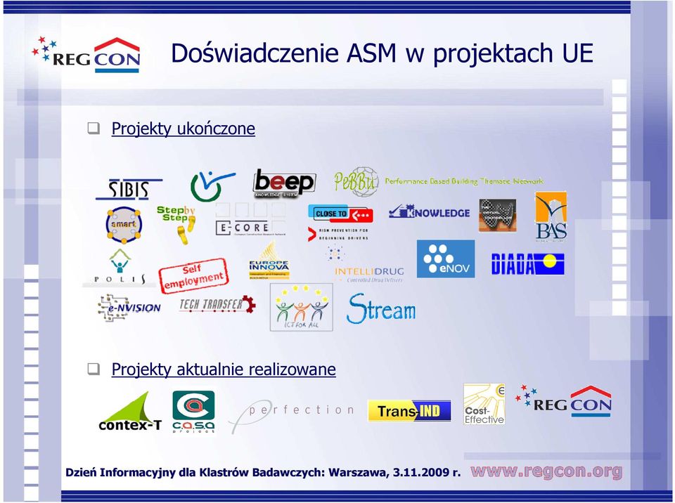 Projekty ukończone
